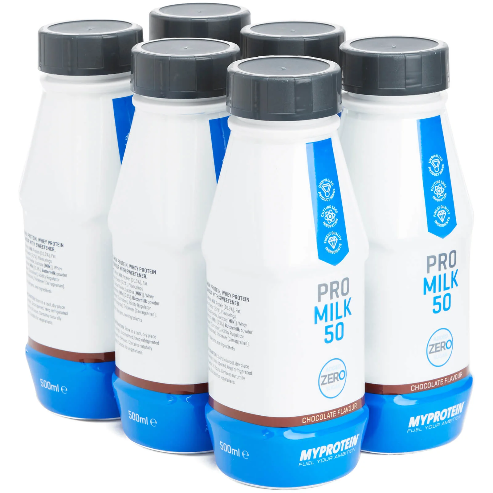 Protein Shake Zero - 6 x 500ml - Chocolate Bild 1