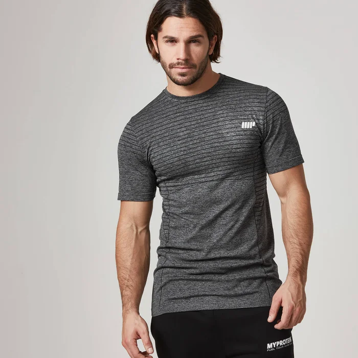 Myprotein Seamless T-Shirt, Herr – Svart