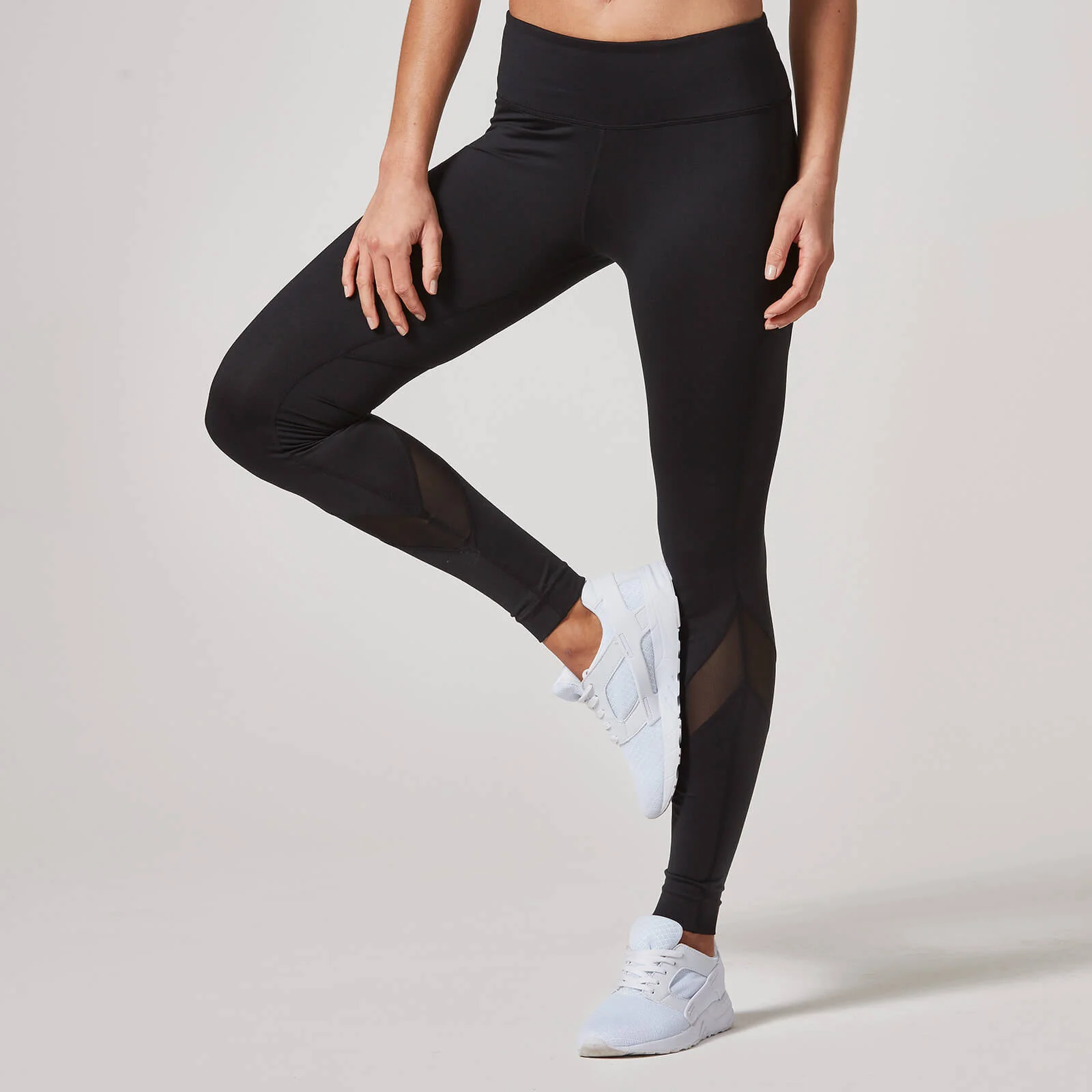 Heartbeat Mesh Full-Length Leggings - XS - Svart Bild 1