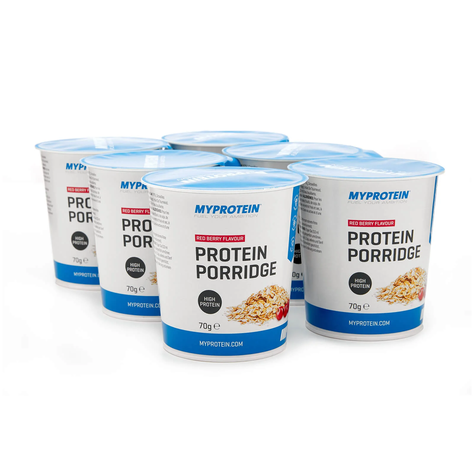 Protein Porridge Pots - 6 x 70g - Red Berry Bild 1