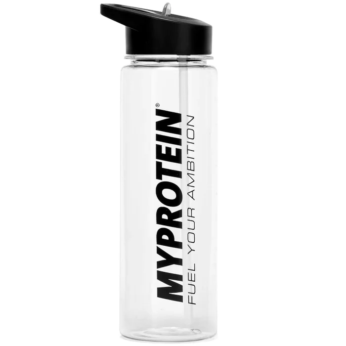 Straw Water Bottle - Svart