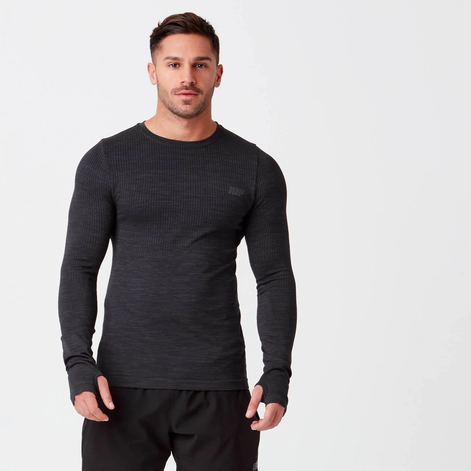 Seamless Sculpt Long-Sleeve T-Shirt - S - Svart Bild 1