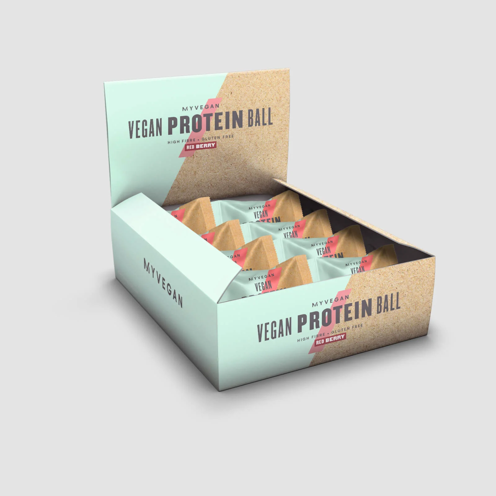 Vegan Protein Balls - 12 x 40g - Red Berry Bild 1