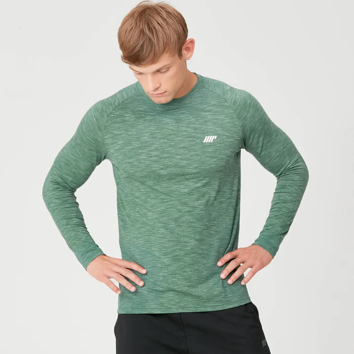 Performance Long Sleeve T-Shirt - Grönmelerad