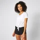 Twist Short Sleeve T-Shirt - Vit