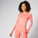 Inspire Seamless Long-Sleeve Top - Korallröd