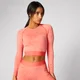 Inspire Seamless Crop Top - Korallröd