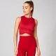 Energy Crop Top - Mörkröd