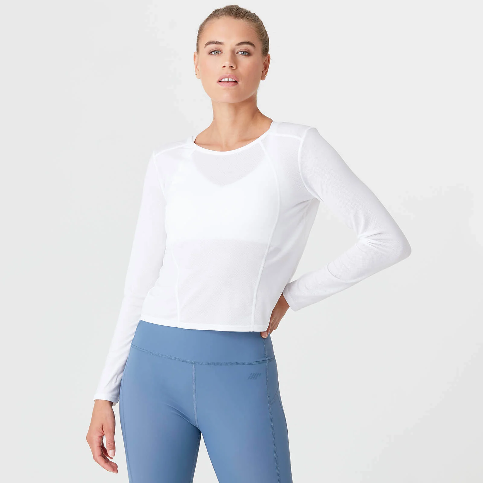Myprotein Dry Tech Long Sleeve T-Shirt - White - XS Bild 1