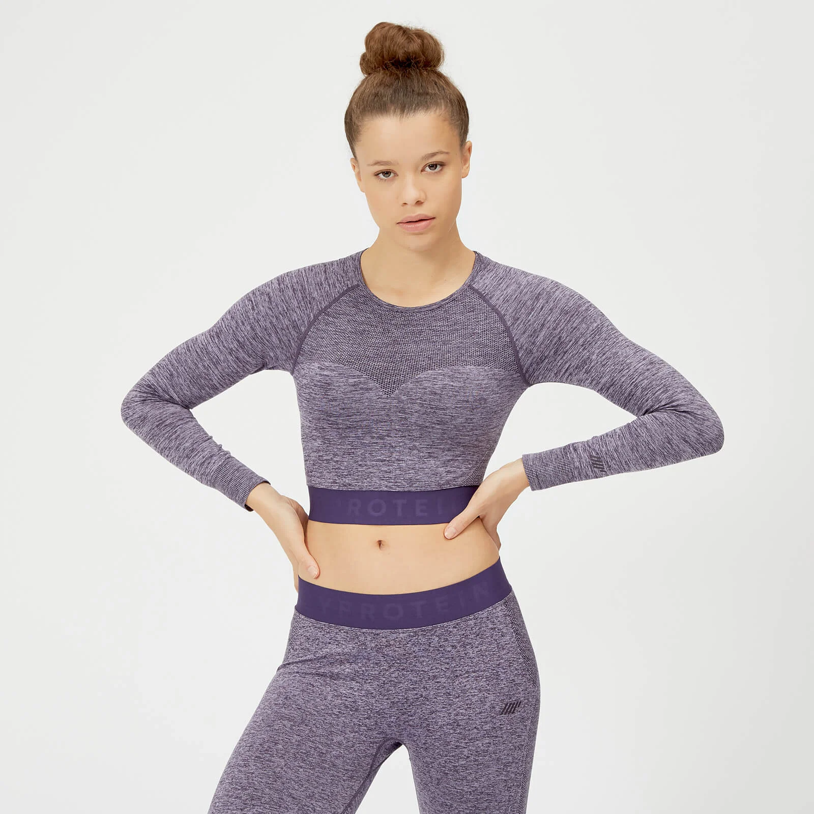 MP Inspire Seamless Crop Top - Purple - XS Bild 1