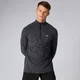 MP Performance ¼ Zip Top för män – Gråmelerad
