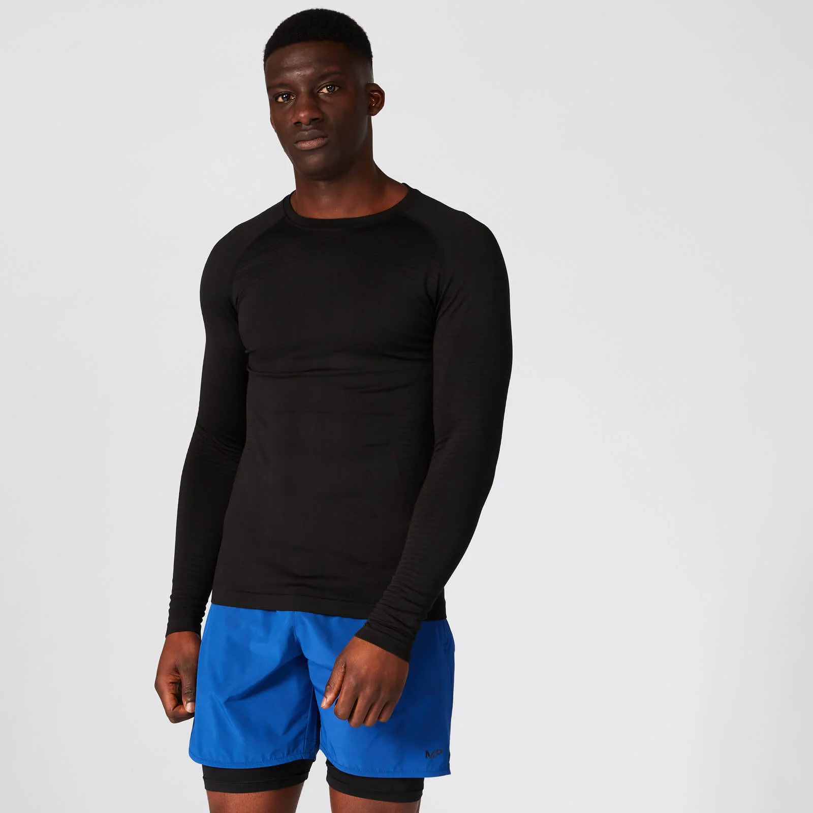 MP Elite Seamless Long Sleeve Top - Black - XS Bild 1