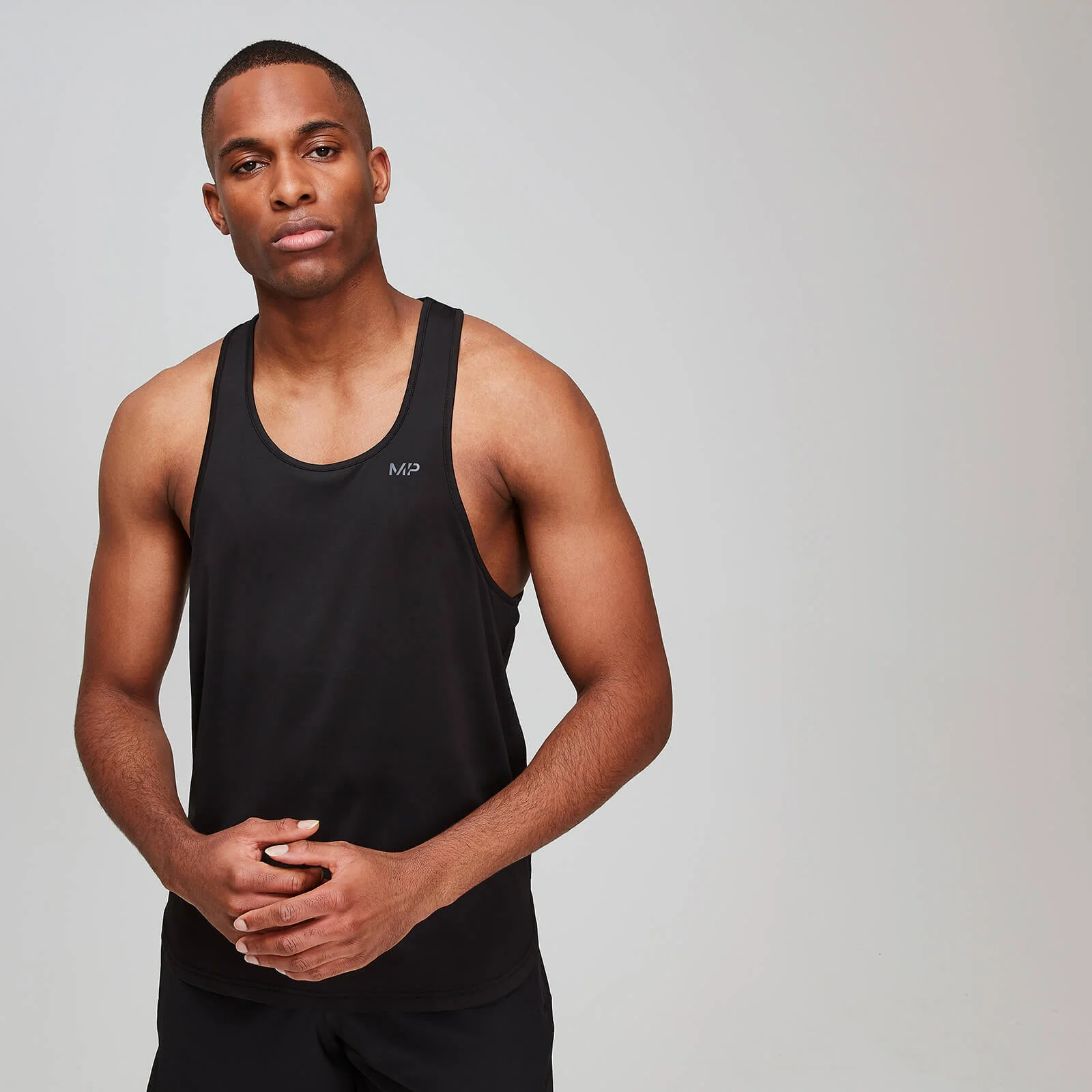 MP Men's Dry Tech Training Essentials Stringer Vest - Black - XS Bild 1