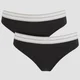 MP Thong för kvinnor – Svart (2-pack)