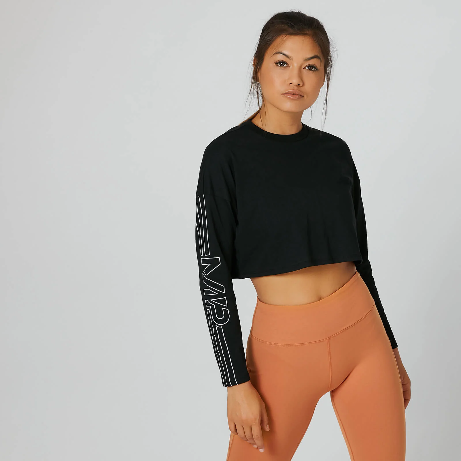 Boxy Long Sleeve Top - Svart - XS Bild 1