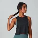 Train Drop Armhole Crop Top - Svart