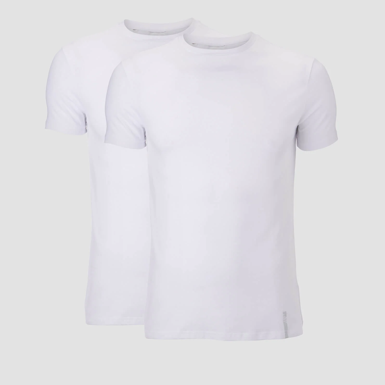 Luxe Classic Crew T-Shirt (2-pack) - Vit/Vit - S Bild 1