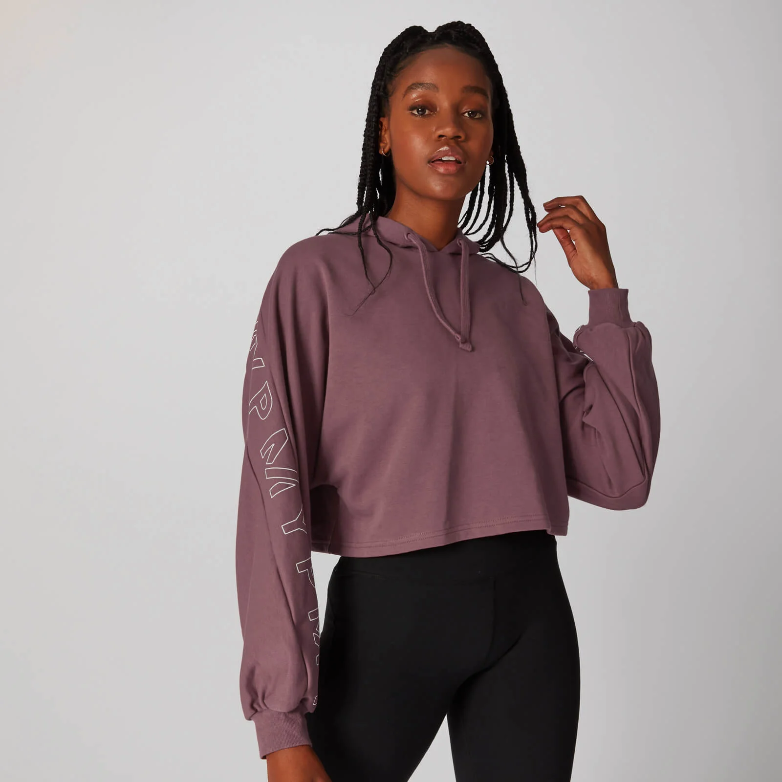 Icon Cropped Hoodie - Rosa - XS Bild 1