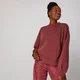 Oversized Crew Neck Sweatshirt - Rosa