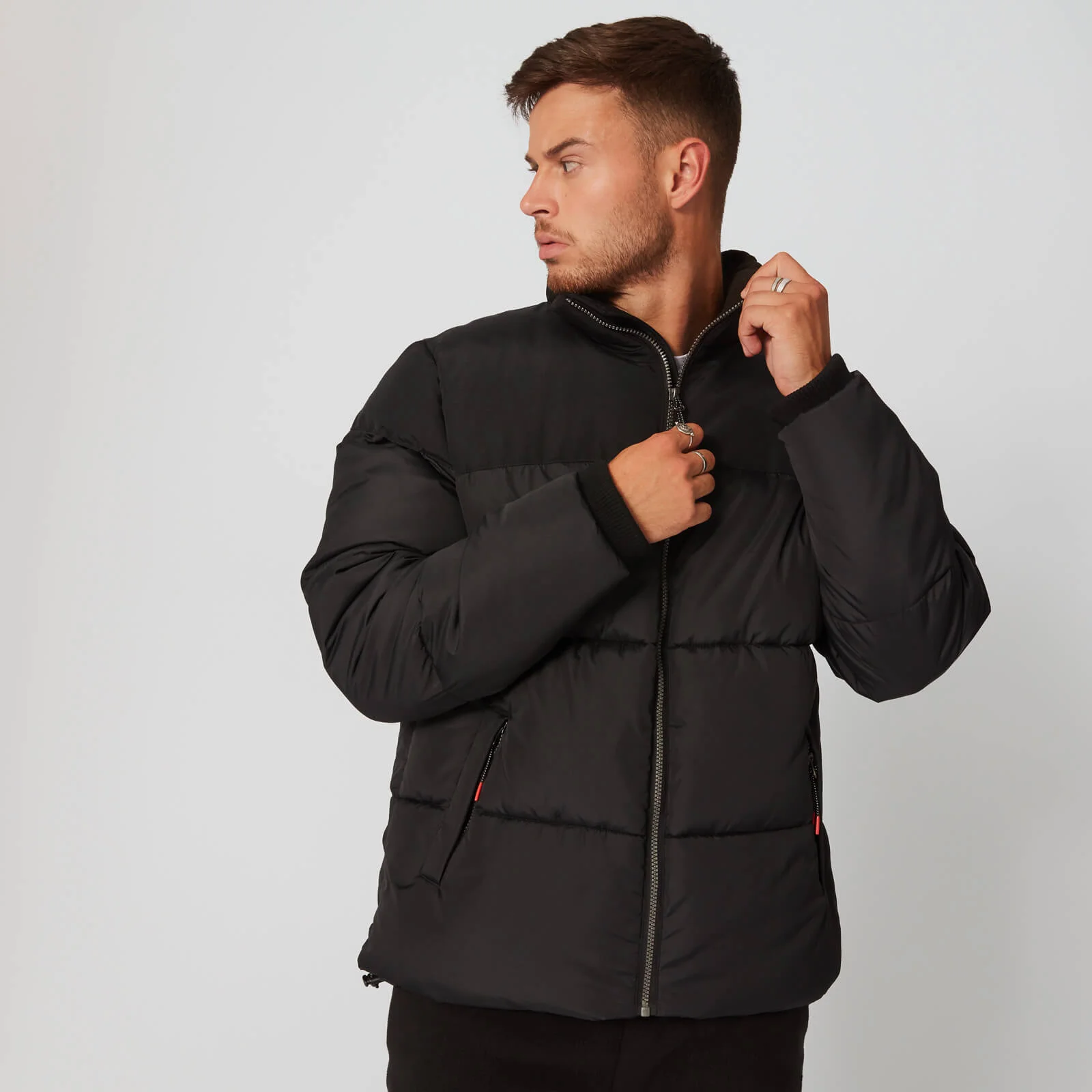 Double Panel Puffer Jacket - Svart - XS Bild 1