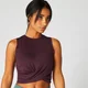 Energy Crop Top — Mörkröd