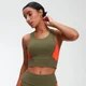 Power Longline Crop Top - Grön
