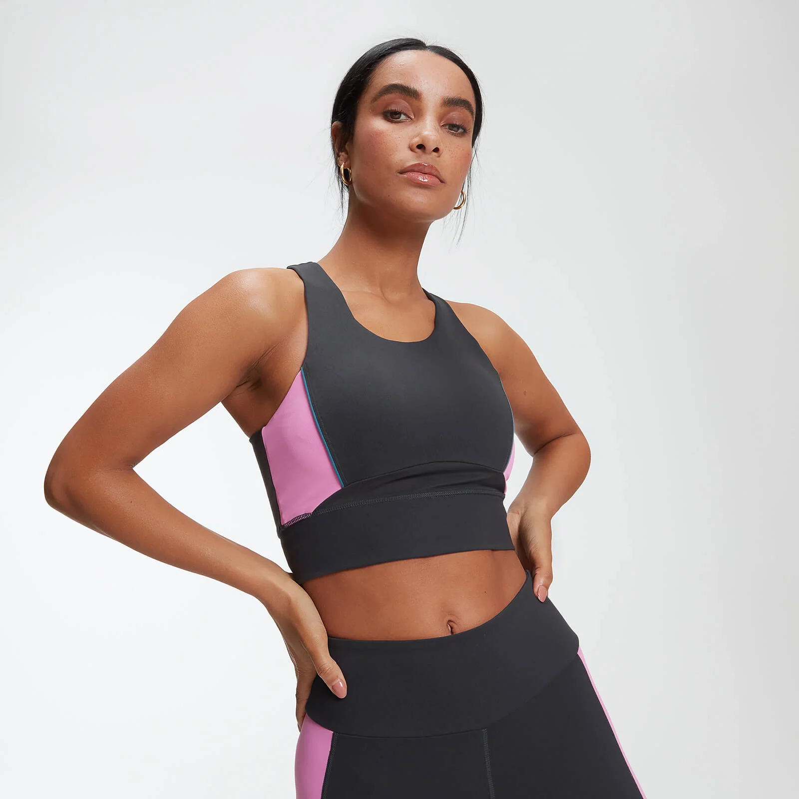 Power Longline Crop Top - Grå - XS Bild 1