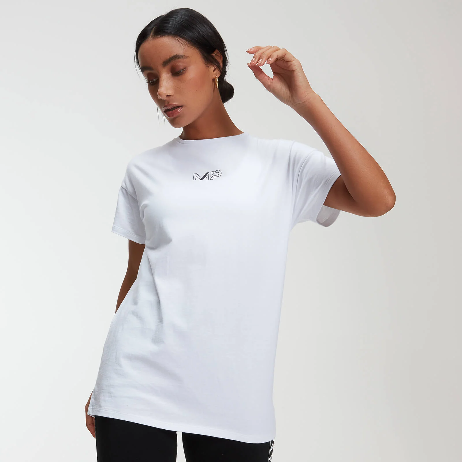 Oversized T-Shirt - Vit - XS Bild 1