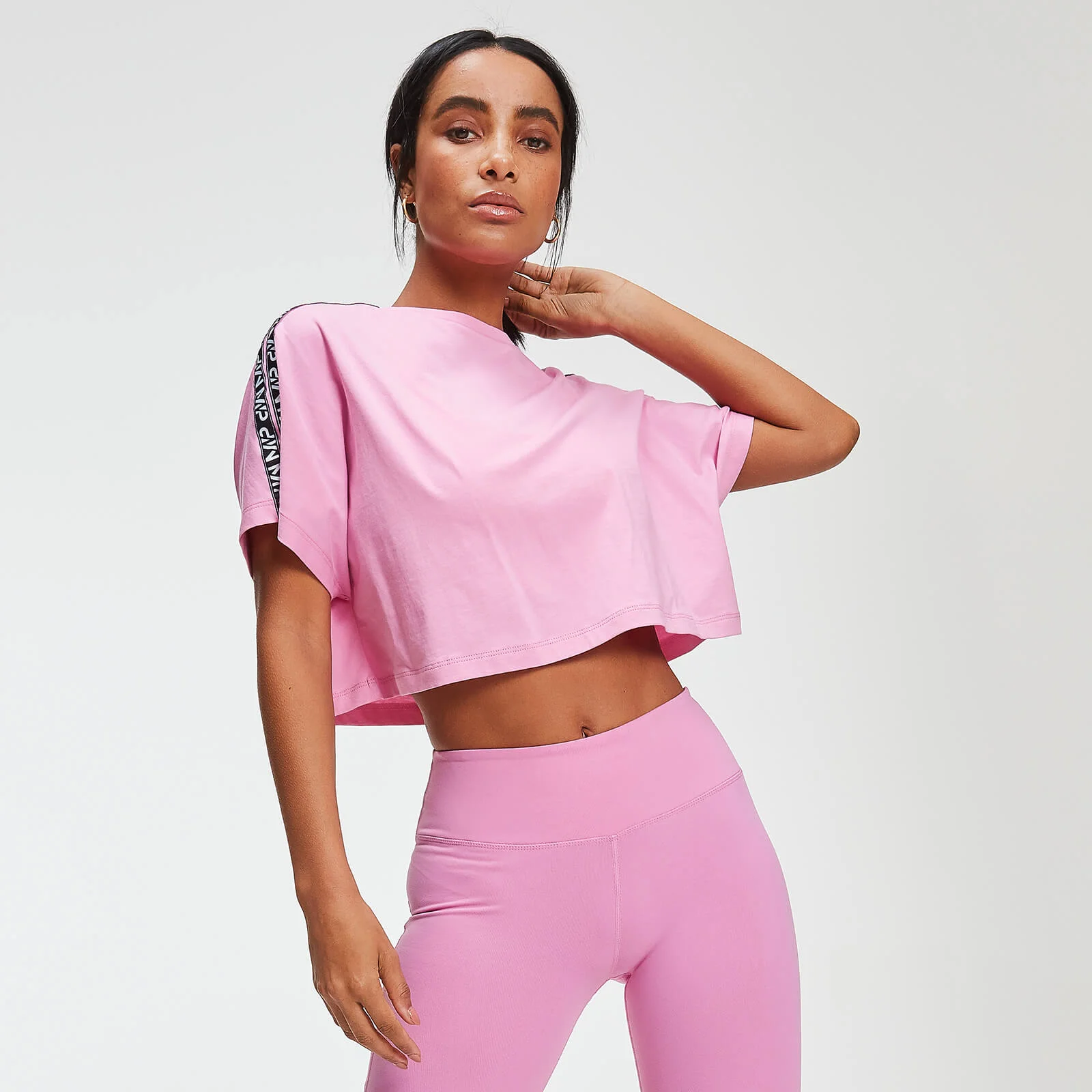 Power Crop Tape T-Shirt - Rosa - XS Bild 1