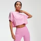 Power Crop Tape T-Shirt - Rosa