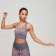 MP Animal Zebra Seamless Sports Bra - Grå/Rosa