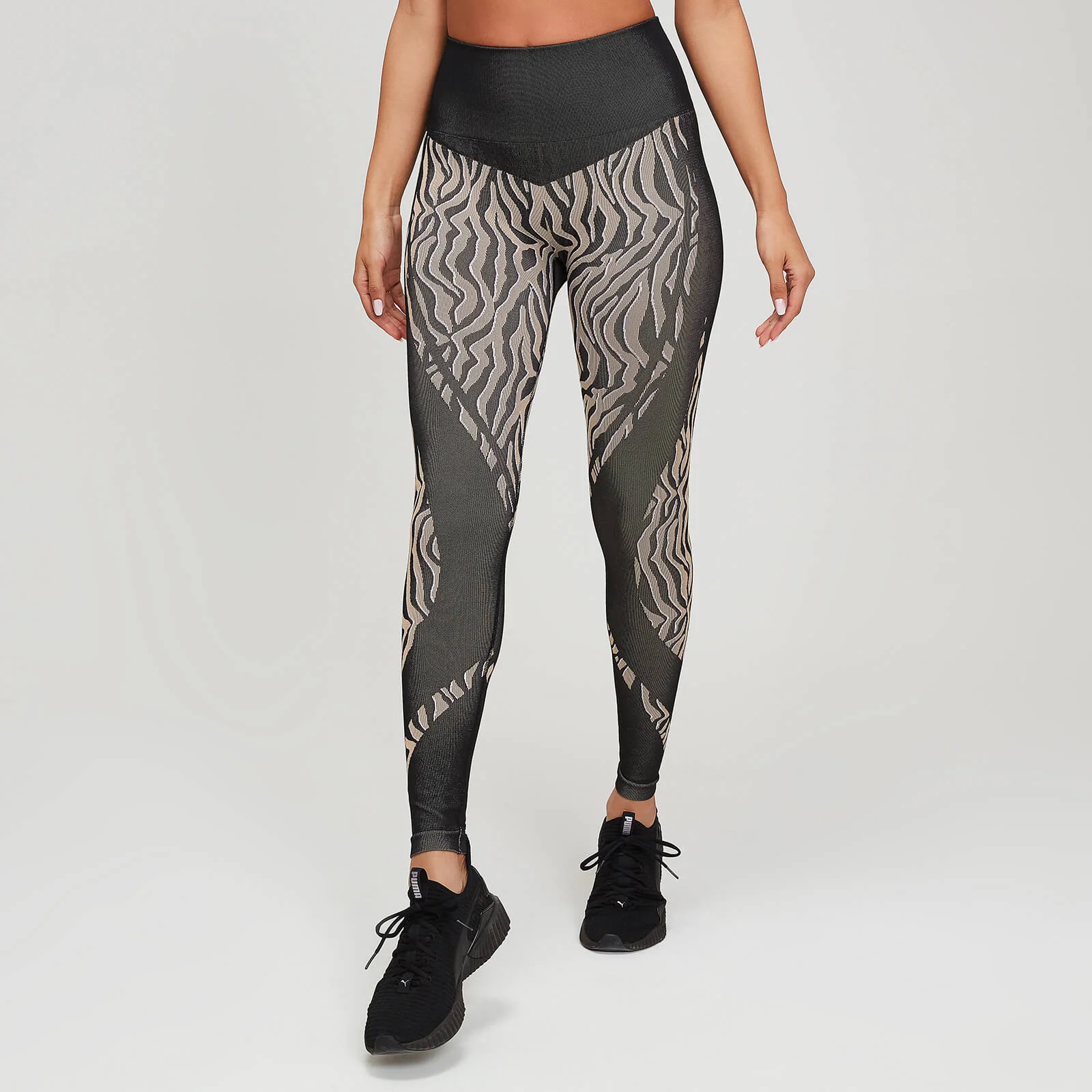 MP Animal Zebra Seamless Leggings - Svart/Rosa - XS Bild 1