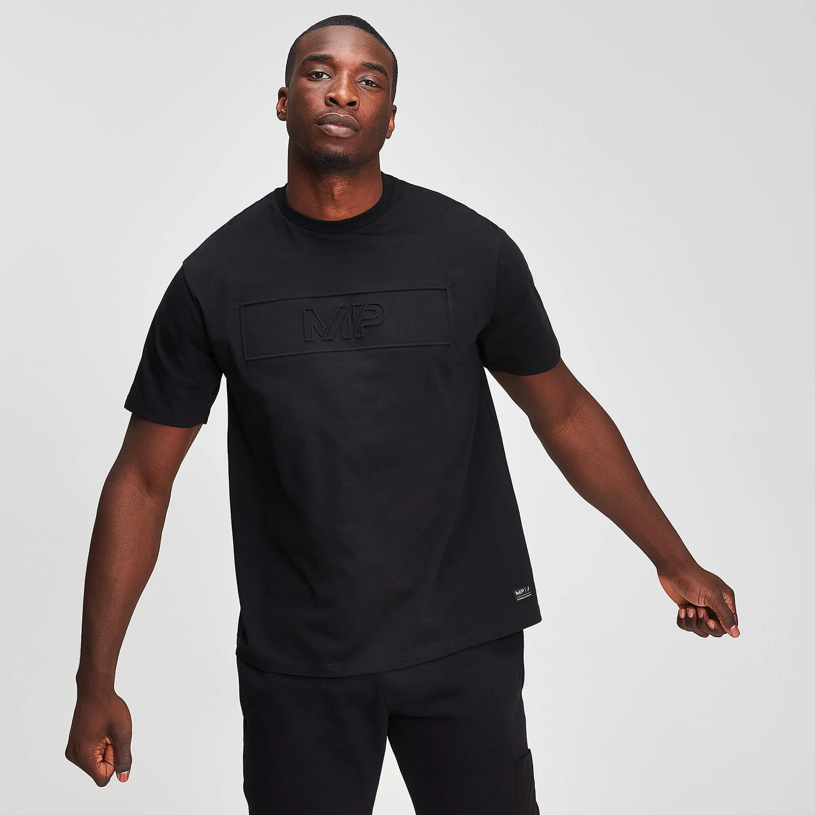 MP Men's Graphic Embossed T-Shirt - Black - XS Bild 1