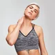 MP Space Dye Seamless Women's Sports Bra - Svart