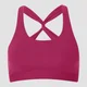 Power Mesh Sports Bra - Vinröd