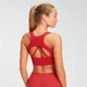 Power Longline Sports Bra - Röd