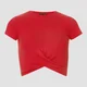 Power Short Sleeve Crop Top - Röd
