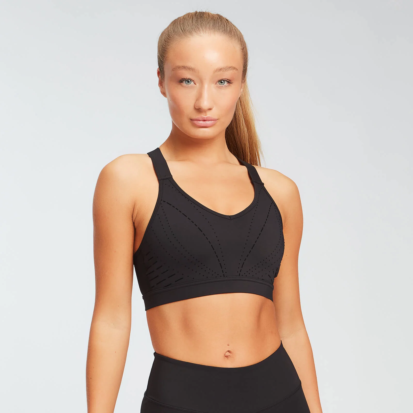 MP Geo Print Placement Bra för kvinnor – Svart - XS Bild 1