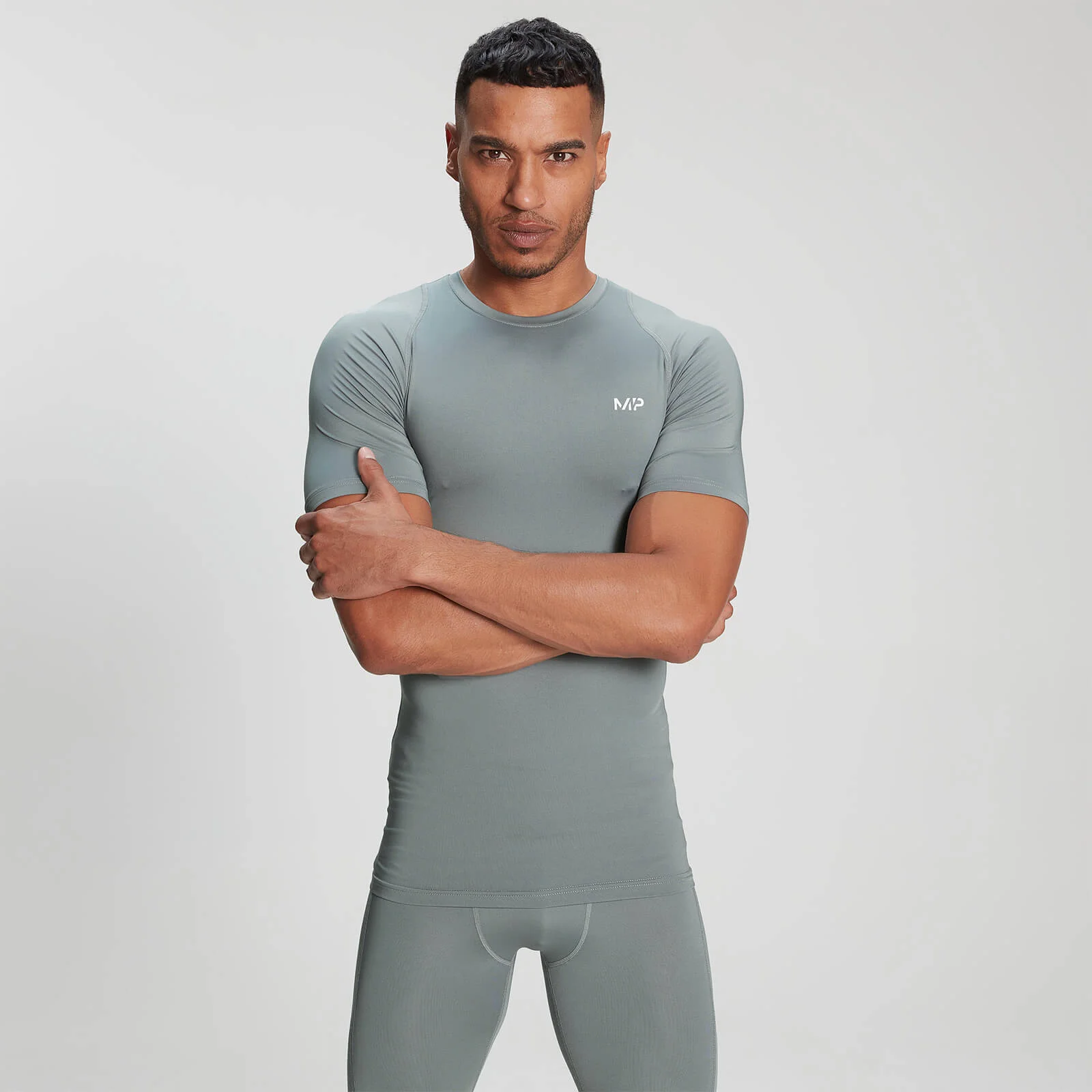MP Base Layer Short Sleeve T-Shirt för män – Svart - XXS Bild 1