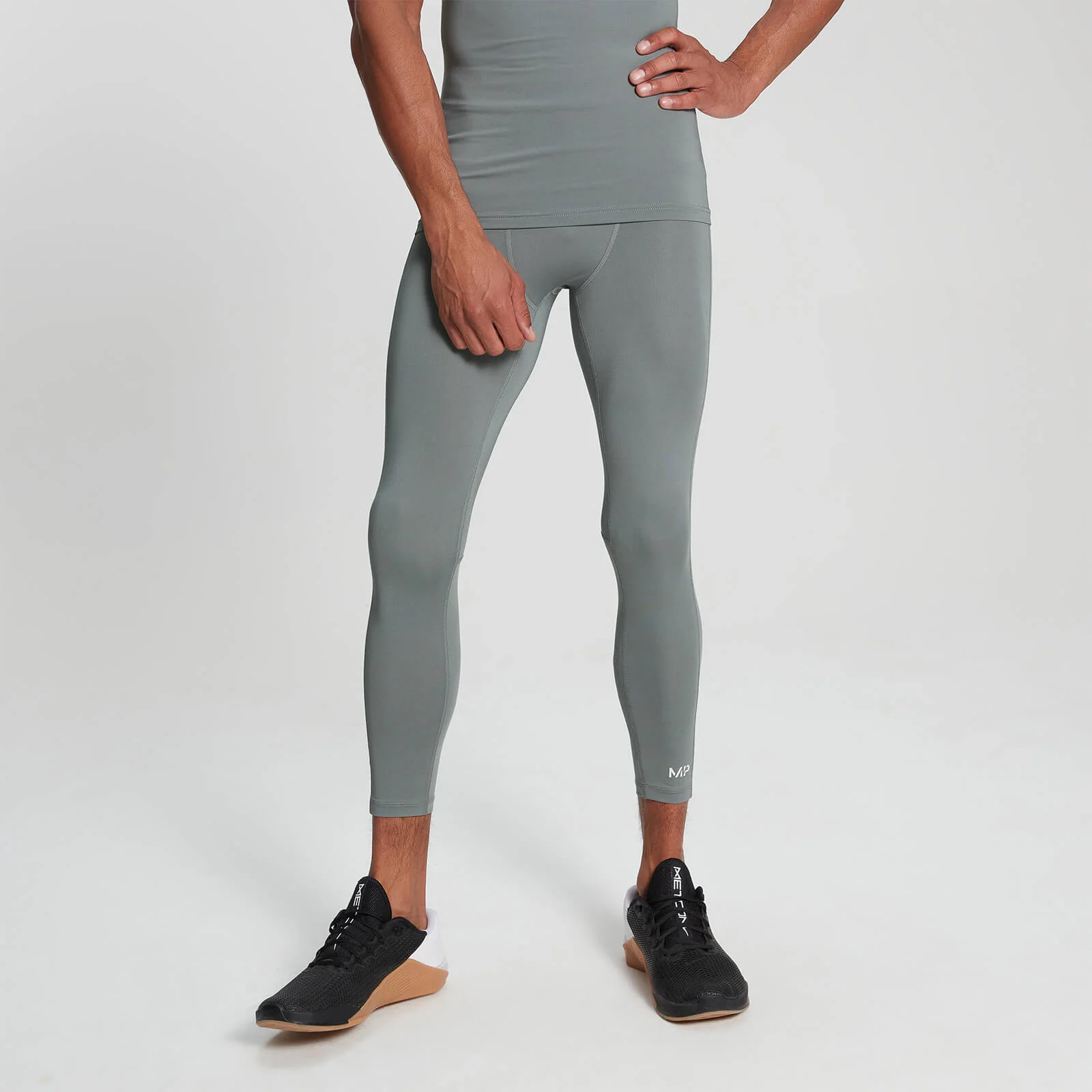 MP Base Layer ¾ Leggings för män – Svart - XXS Bild 1