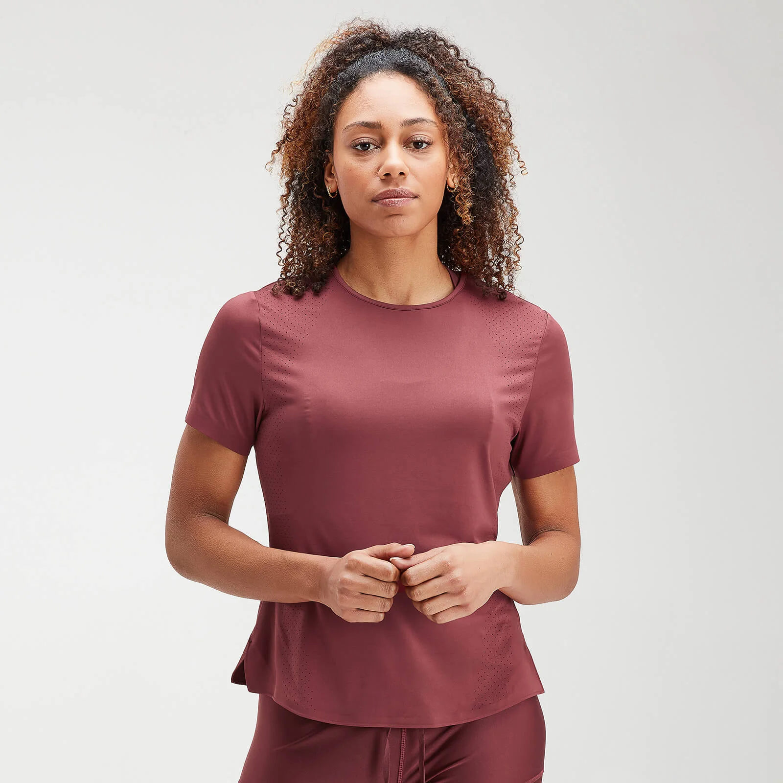 MP Women's Velocity Short Sleeve Top – Vinröd - XXS Bild 1