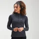 MP Women's Performance Zip Training Top – Svart/grå