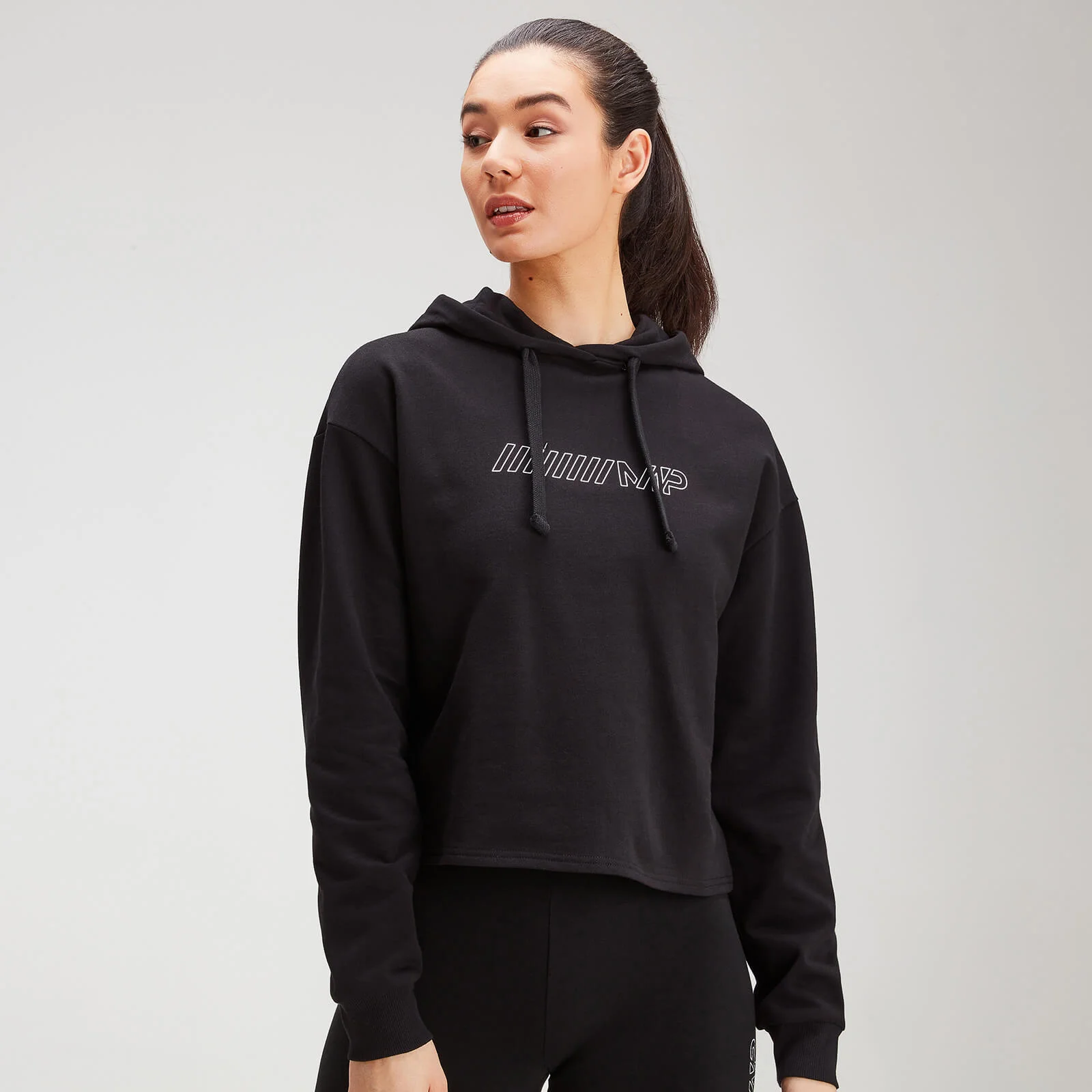 MP Women's Outline Graphic Hoodie - Black - XXS Bild 1