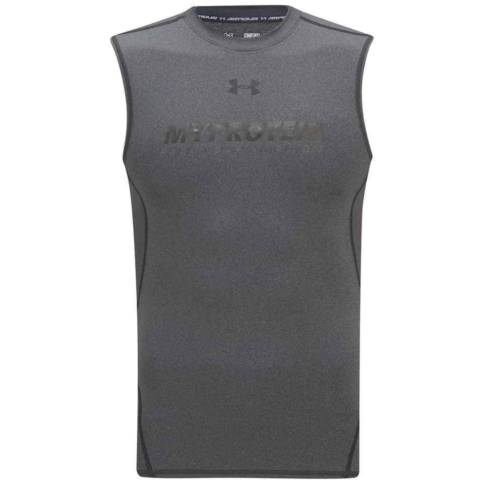 Under Armour HeatGear Ärmlös Kompression tröja, Herrar - Carbon Heather Bild 1