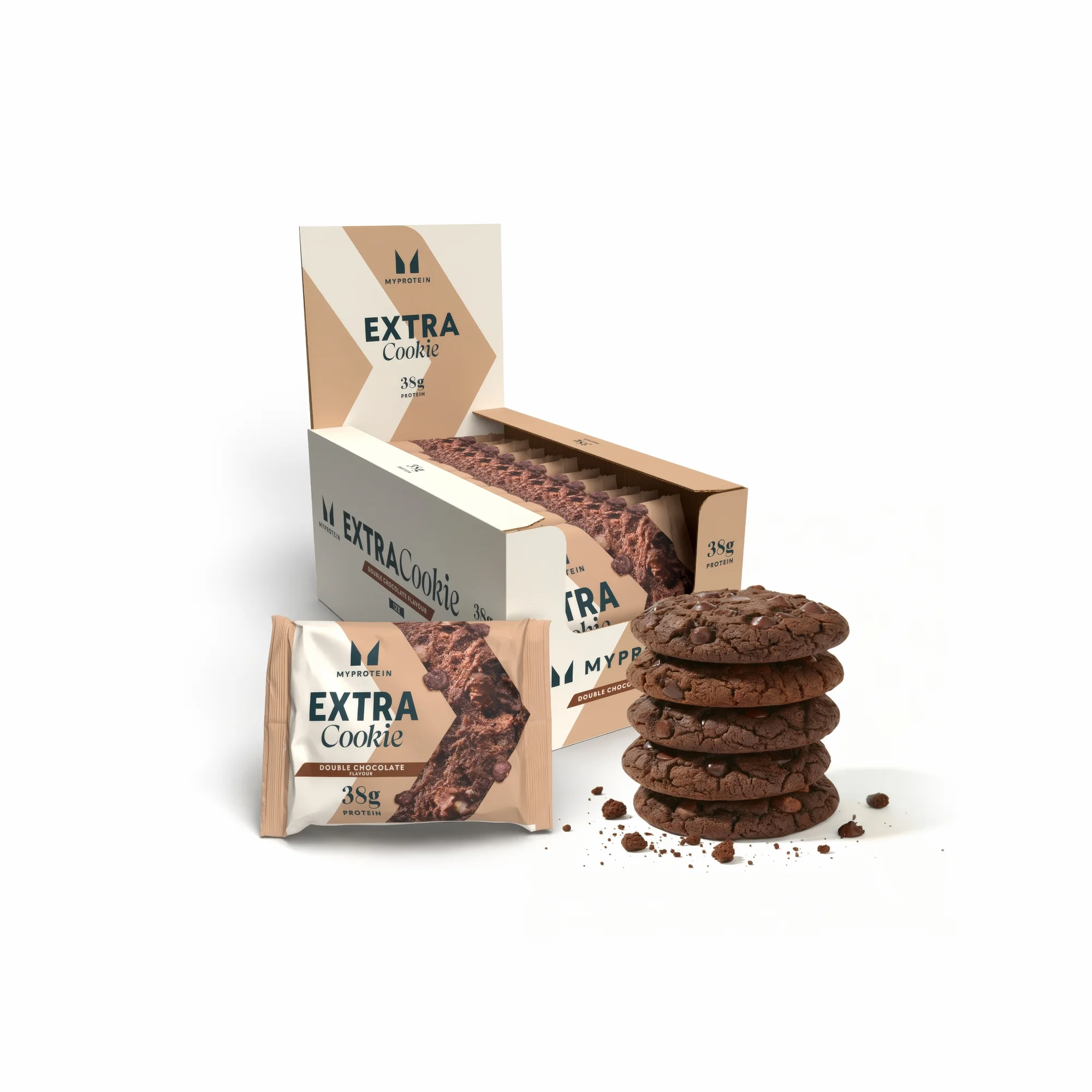 Protein Cookie - 12 x 75g - Double Chocolate Bild 1