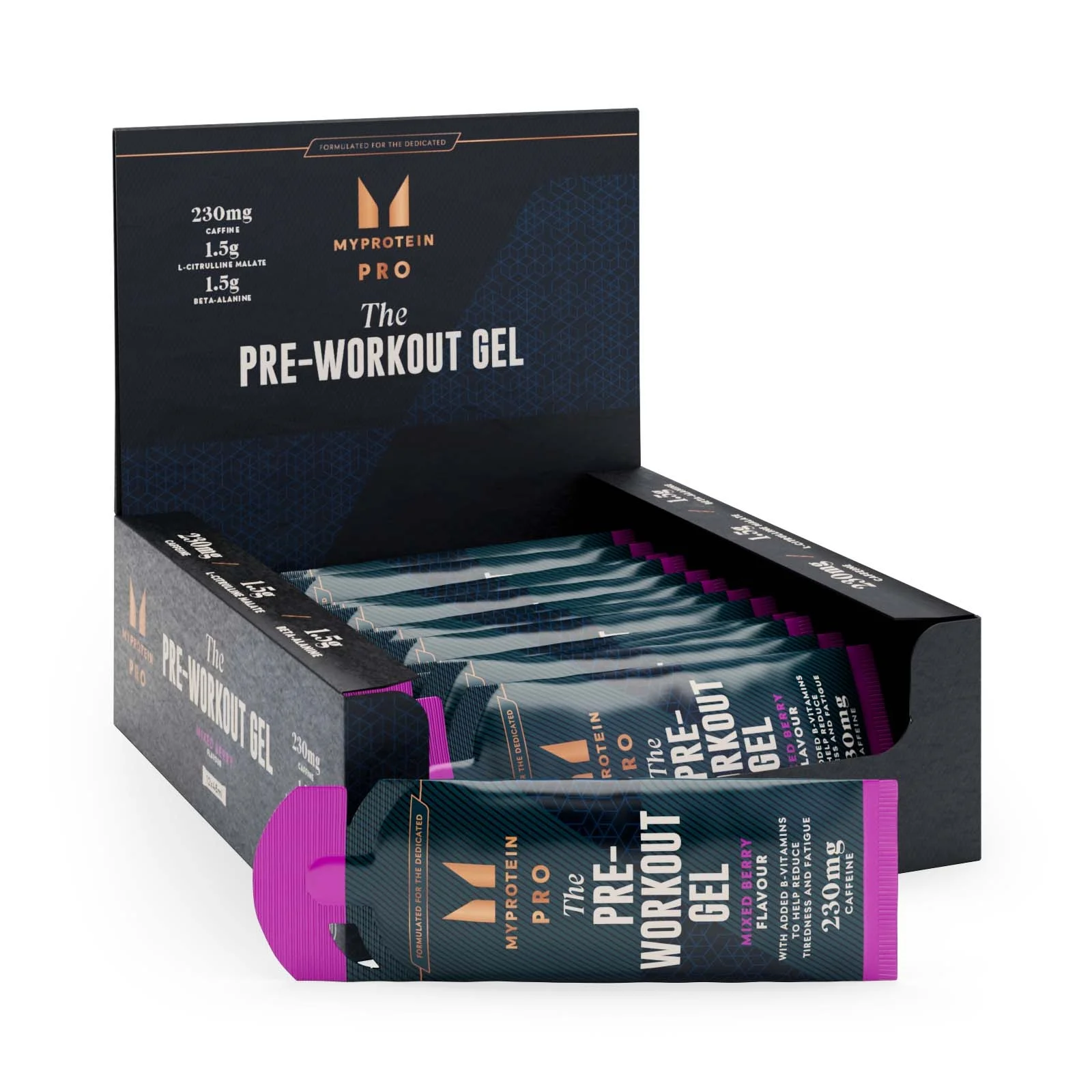 Pre-Workout Gel - 12 x 50g - Mixed Berry Bild 1