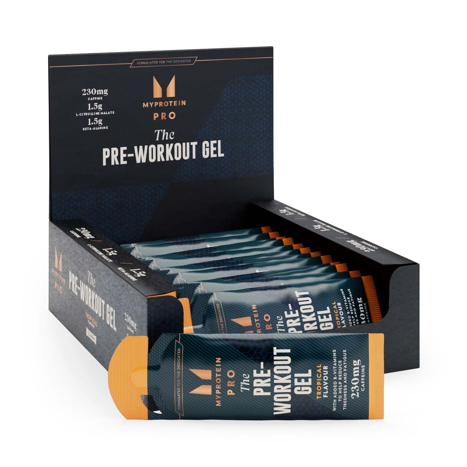 Pre-Workout Gel - 12 x 50g - Tropisk Bild 1