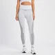 MP Women's Contrast Rib Seamless Leggings – Vit/svart