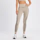 MP Women's Contrast Rib Seamless Leggings – Beige/svart