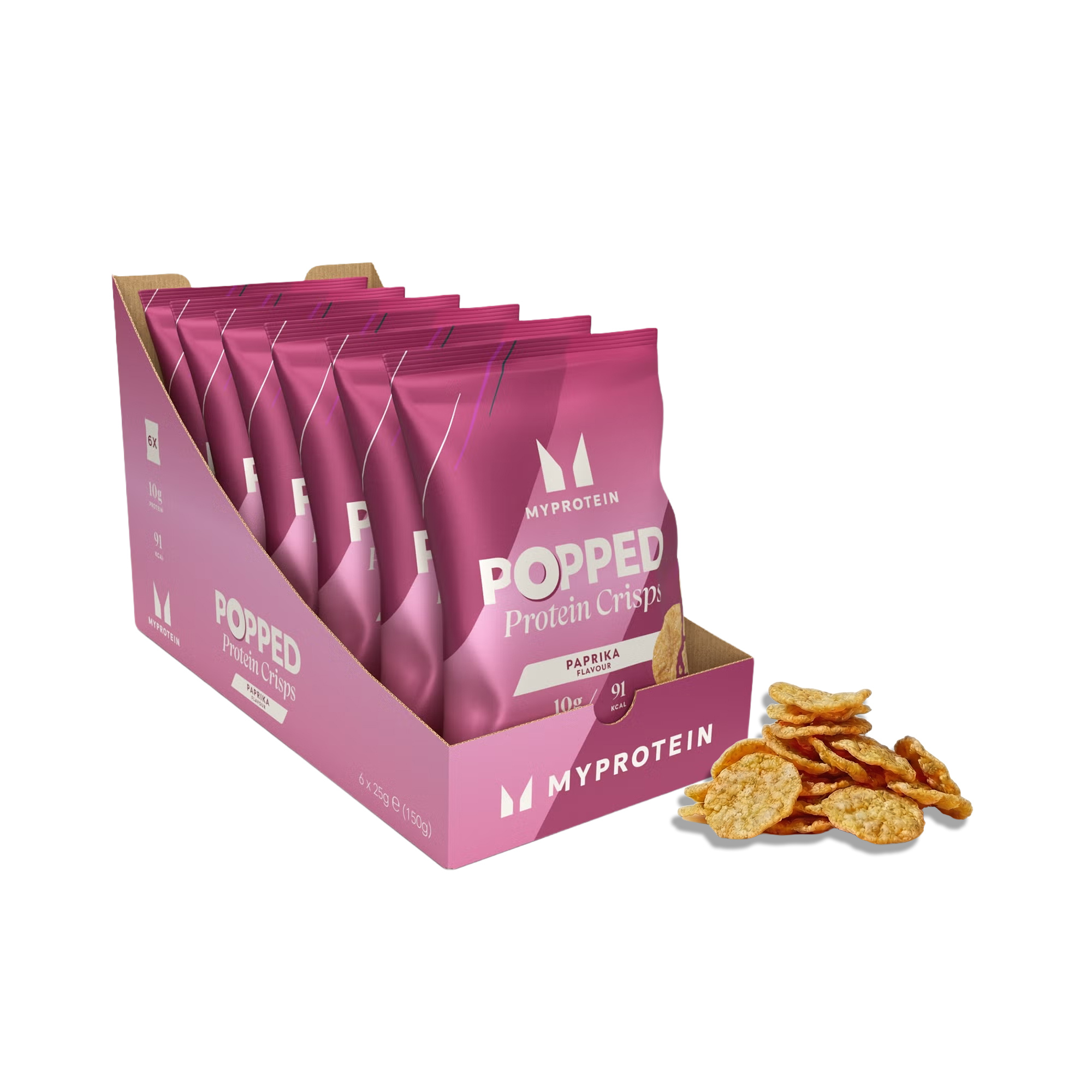 Popped Protein Crisps - Paprika Bild 1